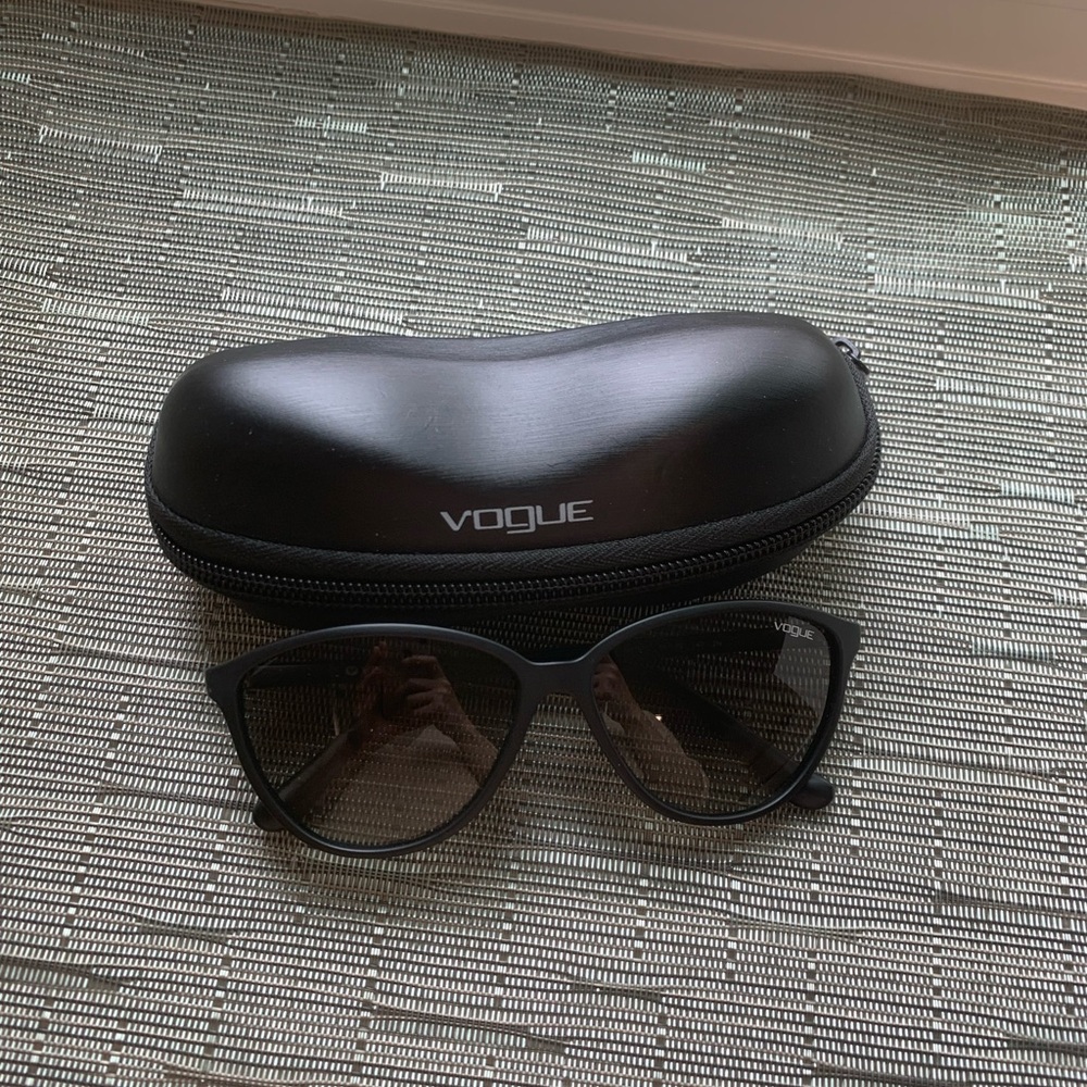 Vogue Black Sunglasses Classic Designer Accessory
